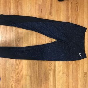 Nike leggings (navy/ black) “just do it” wording